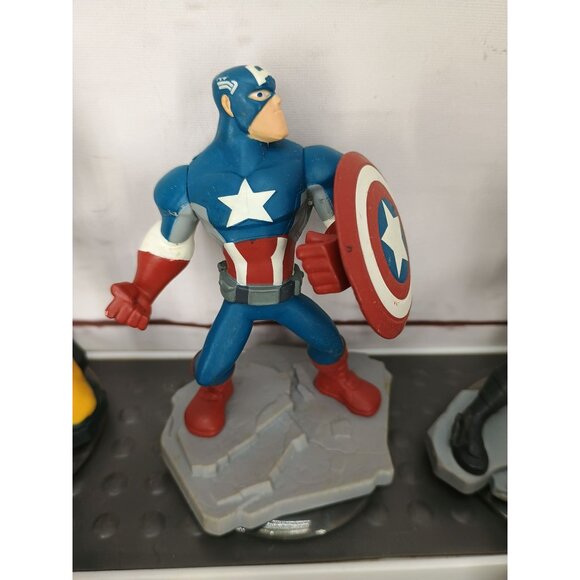 Marvel Superhero Figurine Set - Includes Captain America Black Widow Hawkeye Nic - Picture 4 of 11